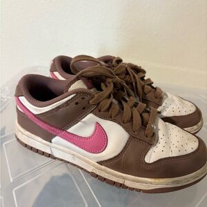 Nike Brown and Pink Sneakers